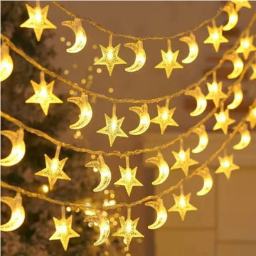 Christmas Lights String Lights Star Snowflake Christmas Tree Light String Battery Power Indoor Outdoor Party Festival Decoration