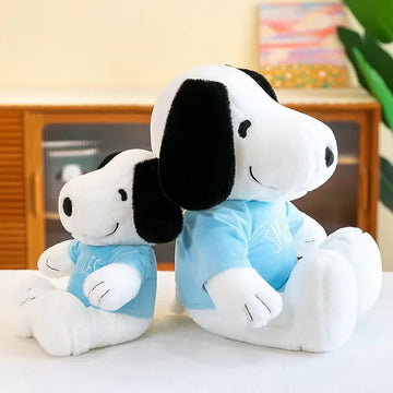 35cm Kawaii Snoopy Plush Toy White Dog Soft Pillow Stuffed Doll Cartoon Animal Birthday Gifts For Girlfriends Kids Decorate