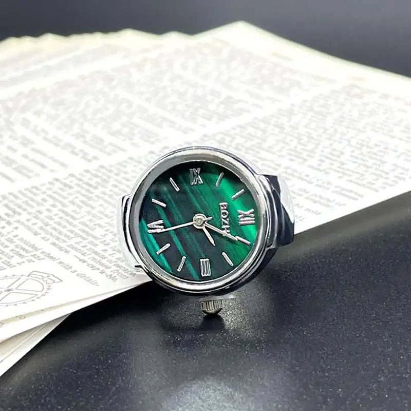 Best-Selling Vintage Look Finger Ring Watch; Alloy Shell Design; Ideal Men's Accessory Women's Gift; Quartz Fashion Watch