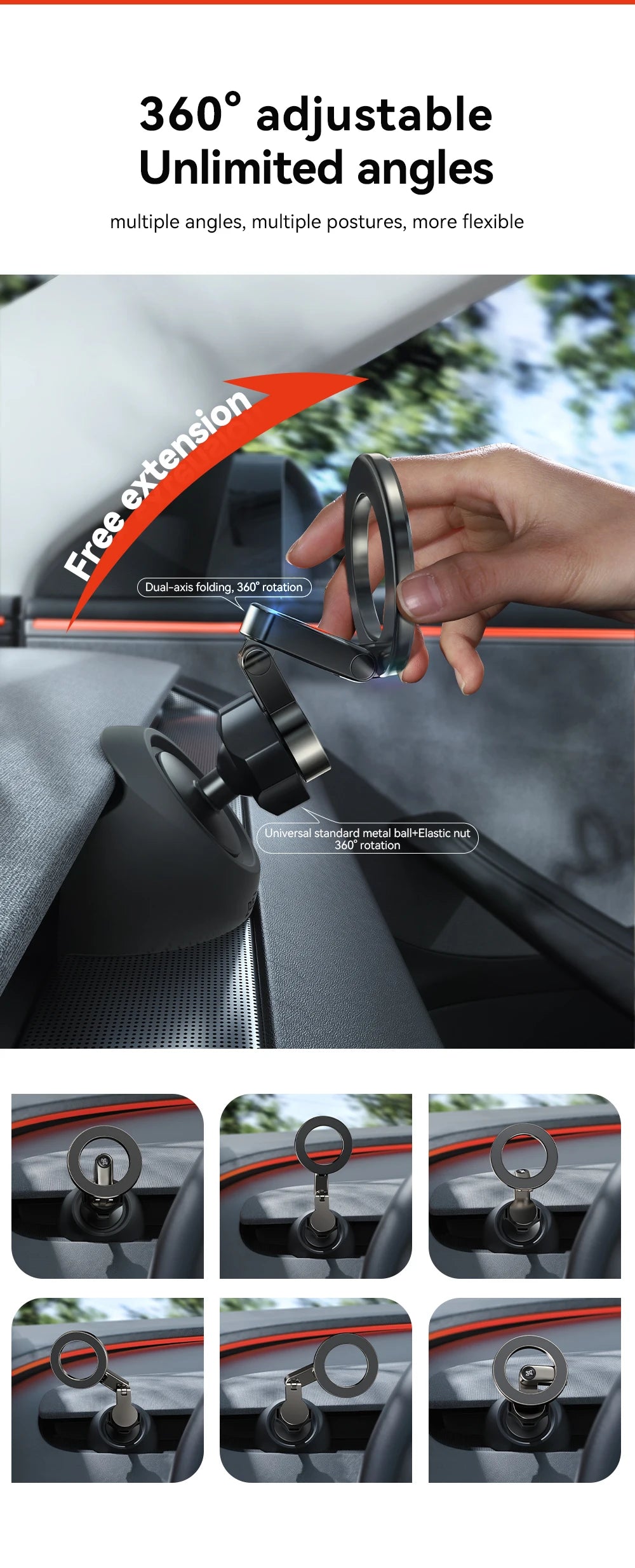 Magnetic Car Phone Holder for Tesla Model 3 2026