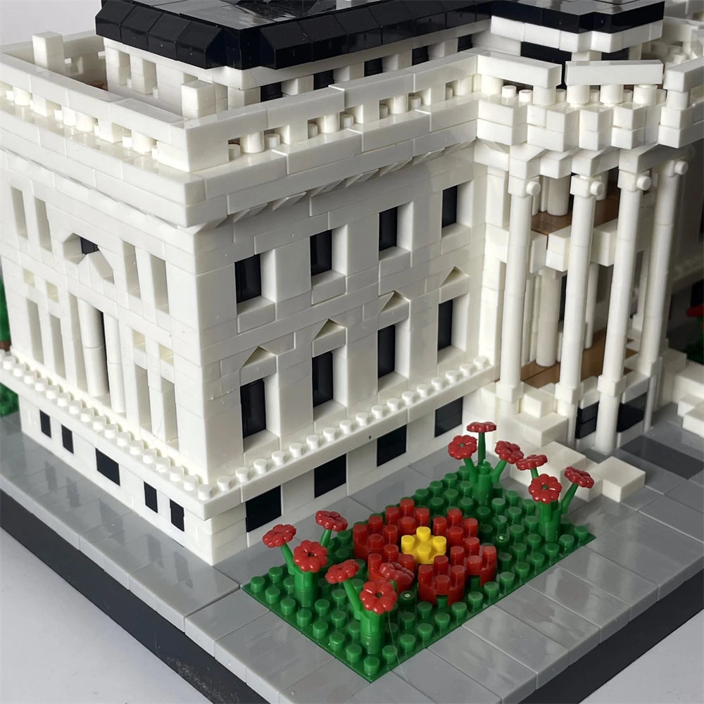 Presidential White House Micro Mini Building Block Toys Set:  Ideal Decorative Piece for Home and Office, Fantastic Gift Item