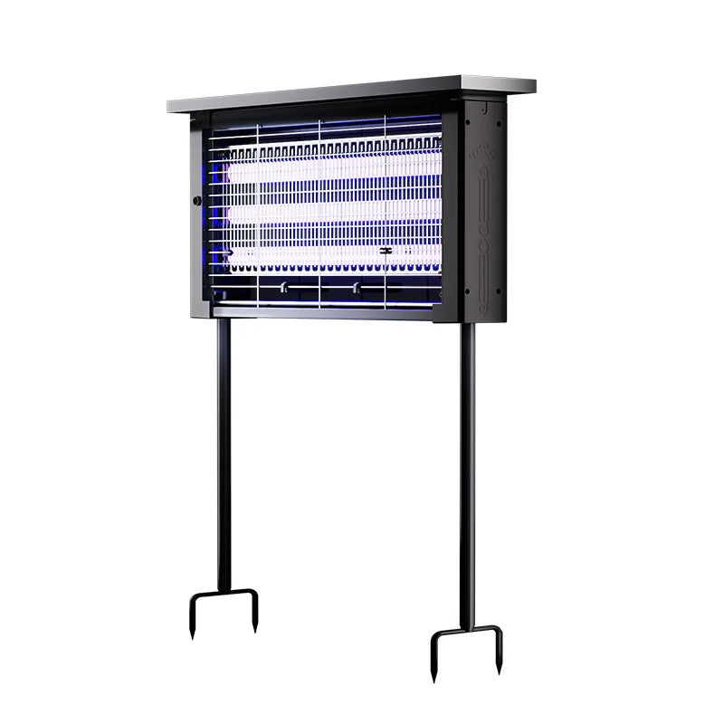 Solar Outdoor Mosquito Killer Lamp UV Light Trap Electric Shock Waterproof  Auto On Off Light Sensor Eco Friendly  Garden Camp