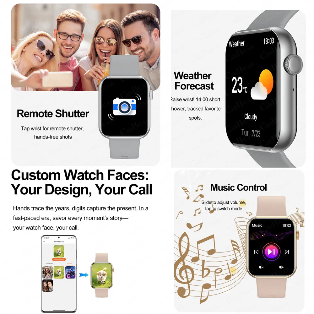 Bluetooth Call Smartwatch with Heart Rate