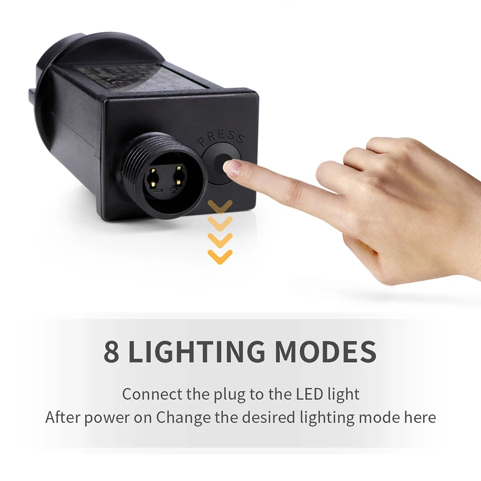 Outdoor LED String Lights Garland 100M Waterproof Fairy Light Festoon 220V Copper Wire Chain Lamp Christmas Wedding Party Decor