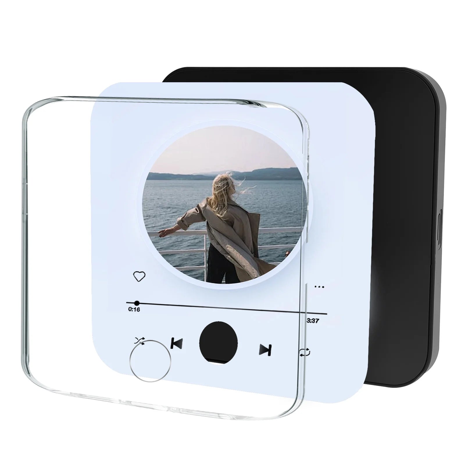 Personalized Music Player Fridge Magnet DIY Photo Album Fridge Stickers Plaque Magnet Player for Home Decoration Christmas Gifts