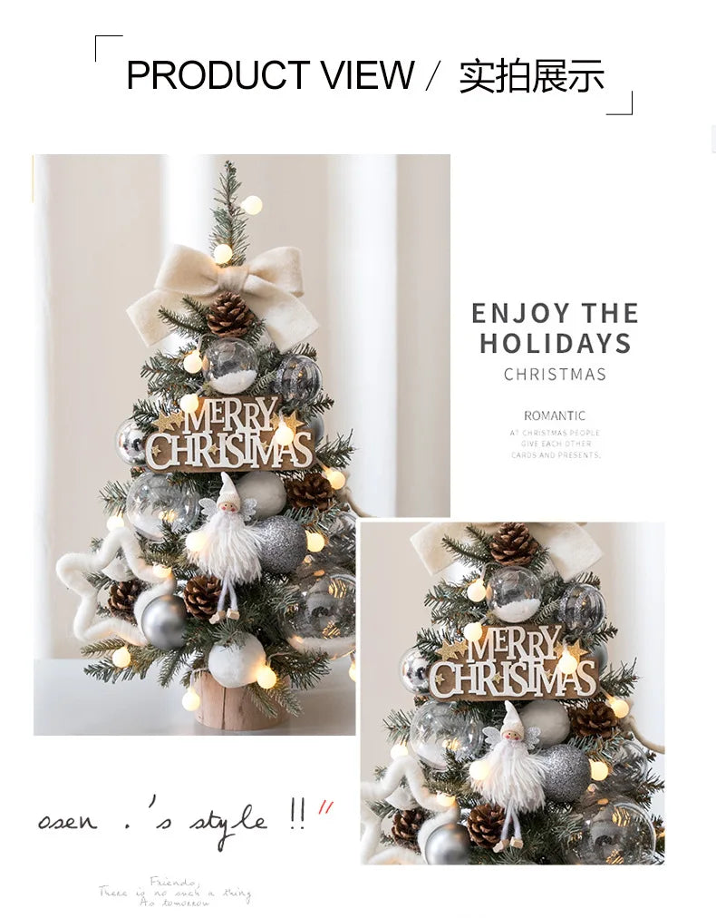 Popular Christmas Decorations DIY Small Christmas Tree 45/60CM Desktop Christmas Tree Ornament Window Decoration