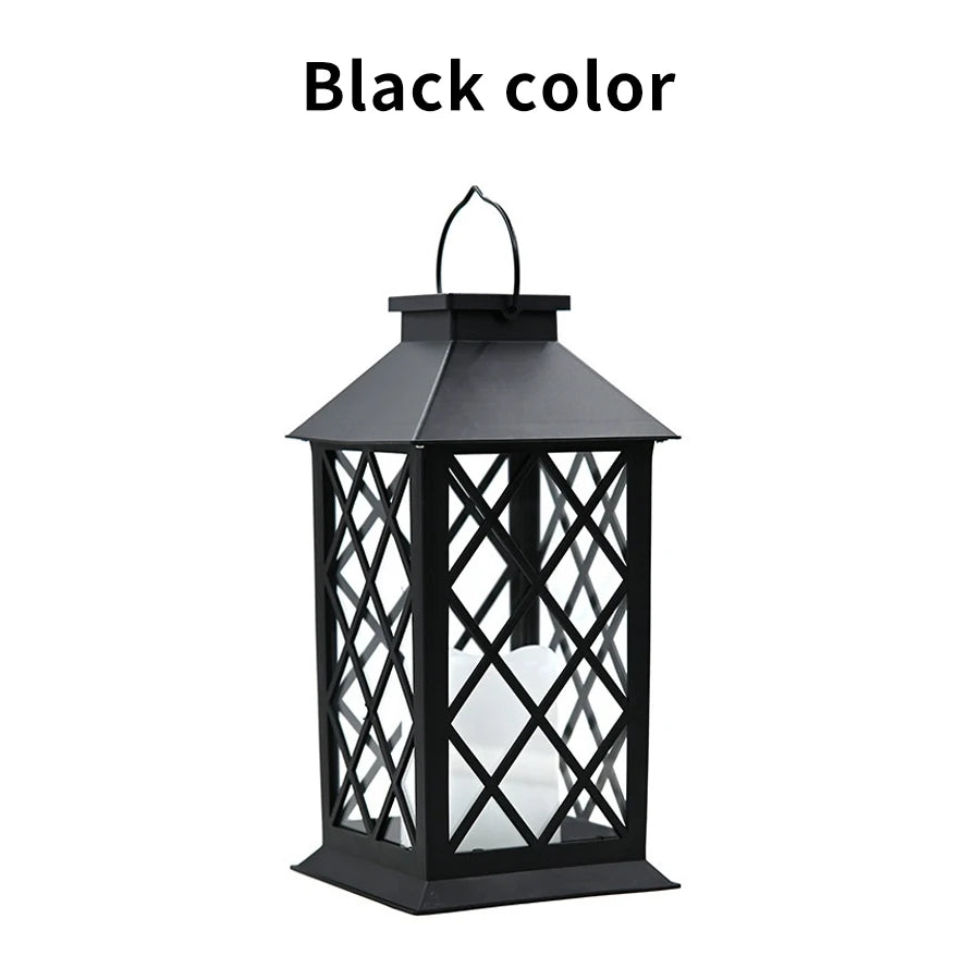 Garden Solar Palace Lantern Led Light Lawn Landscape Hanging Atmosphere Candle Lamp Floor Outdoor Solar Garden Decor Lighting