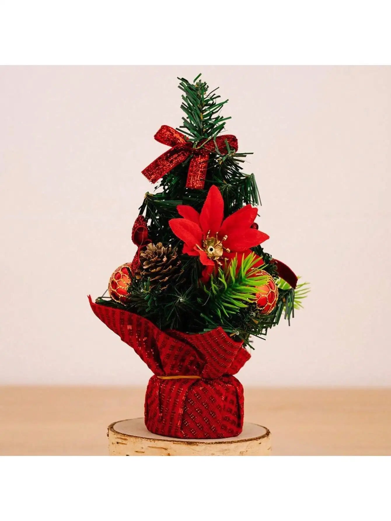 1 Pcs 20cm Christmas Tree Desktop Ornaments, Christmas Eve New Year Party Shopping Mall Wine School Home Decoration Ornaments