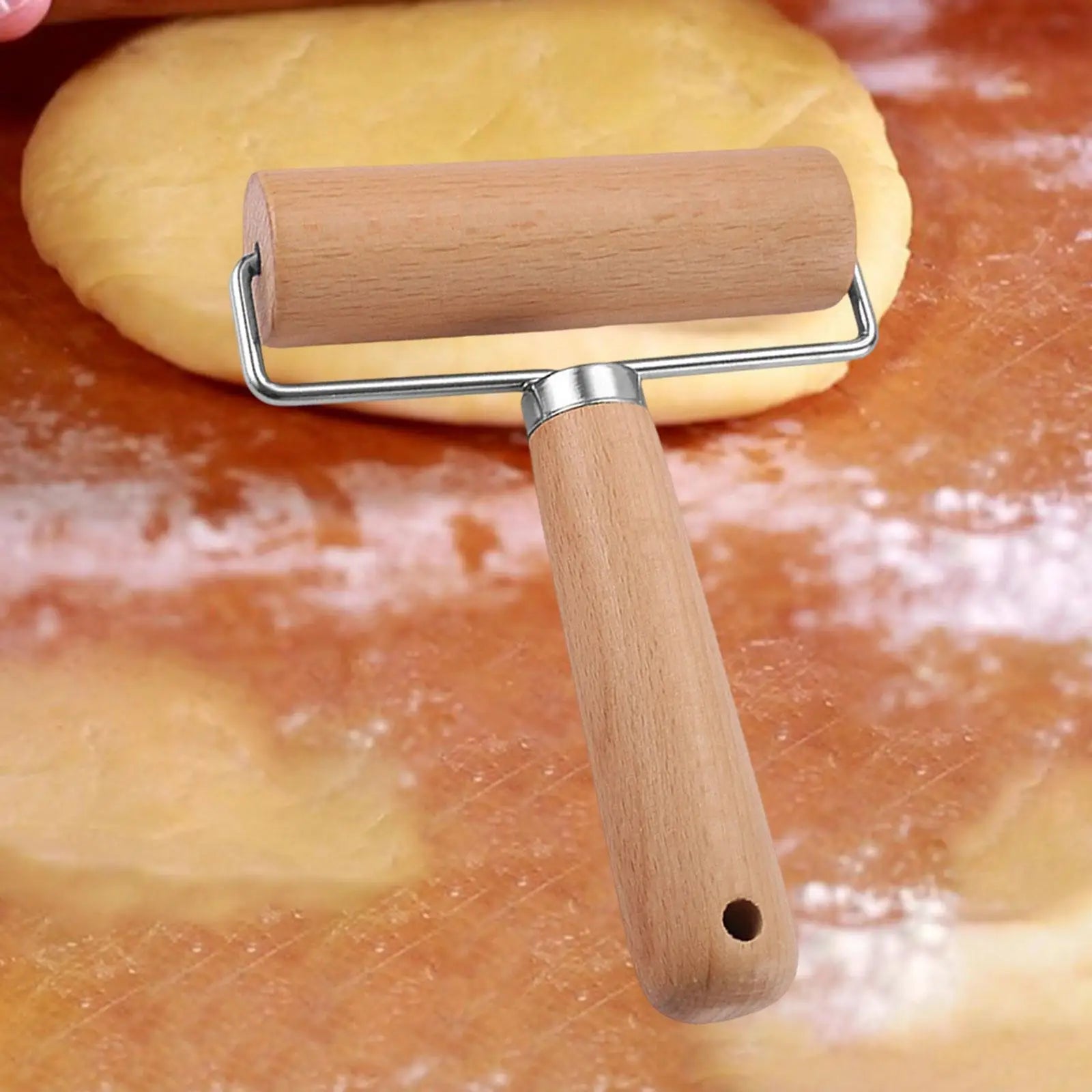 Dough Roller Tools Roller Stick Pastry Roller Cooking Handmade Handheld Rolling Pin for Home Crust Pie Pizza French Fondant