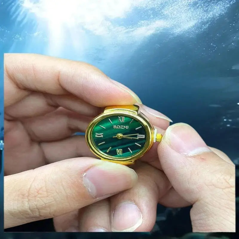 Best-Selling Vintage Look Finger Ring Watch; Alloy Shell Design; Ideal Men's Accessory Women's Gift; Quartz Fashion Watch
