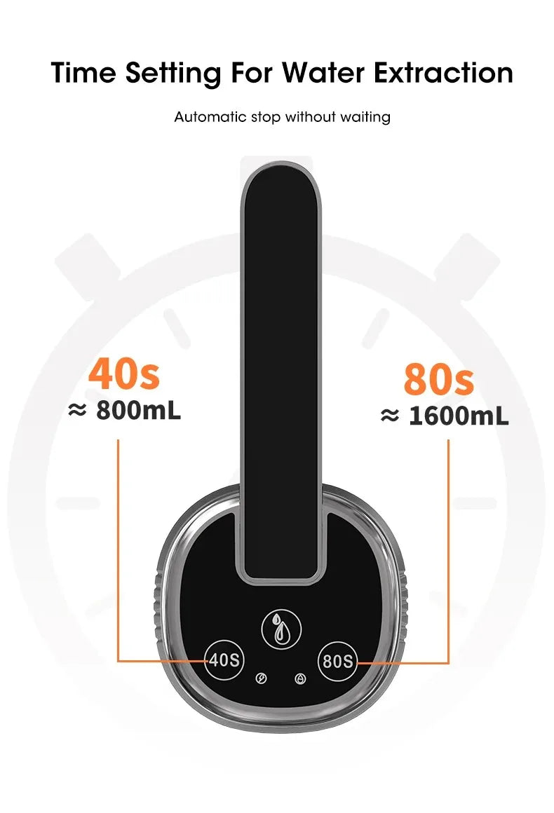 Foldable Water Dispenser Pump Handheld Portable USB Rechargeable Electric for Bottle Jug No Spill Quick Flow Desk Travel Camping