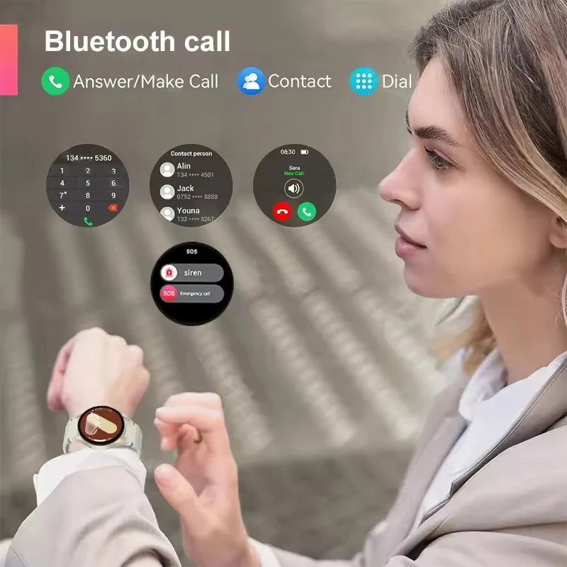 2025 New SmartWatch 7 Men GPS Tracking NFC Control Health monitoring Women SmartWatch Health Tracker Bluetooth call Smart Watch