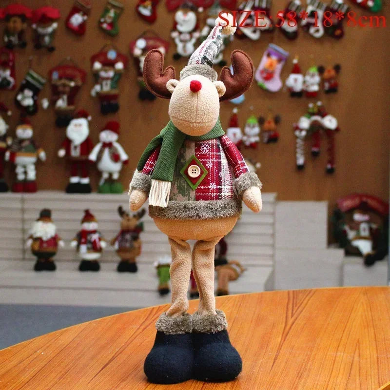 2025 Noel Christmas Doll Christmas Decorations For Home Xmas Gift  Snowman Santa Claus Standing Doll Plush Toys New Year Decor