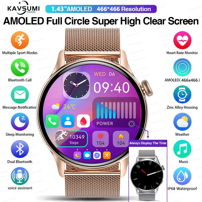 Women’s AMOLED Smartwatch with NFC & Calls