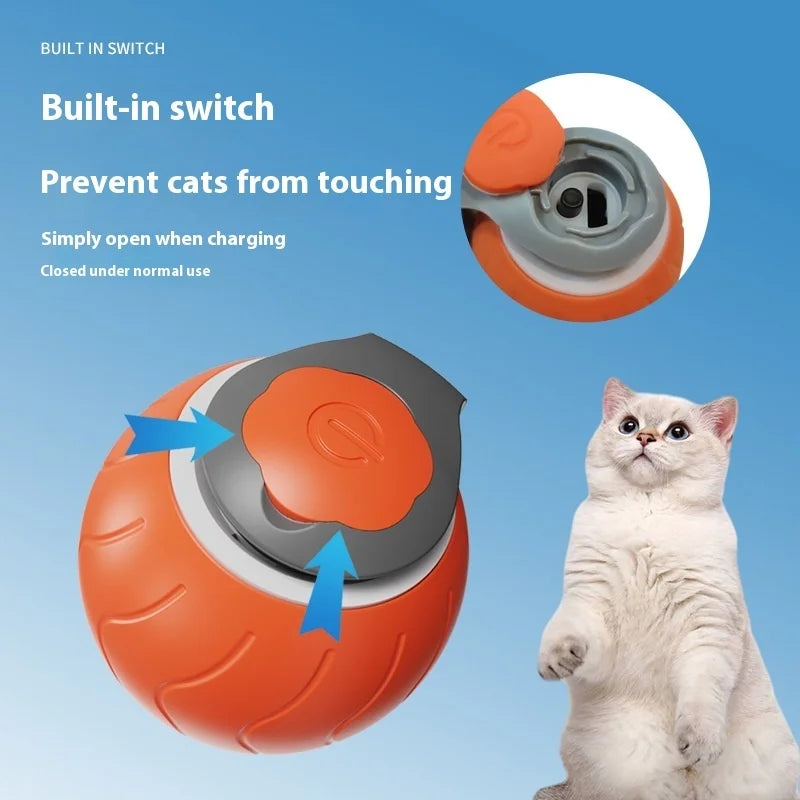 Smart Interactive Cat Toy Ball with Tail
