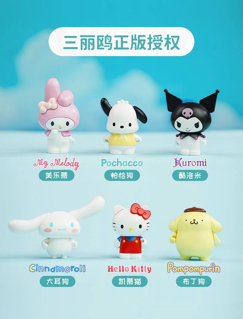 2025 New Keeppley Sanrio Street View Construction Building Blocks Kuromi Hello Kitty Collection Assembly Puzzle Children's Gift