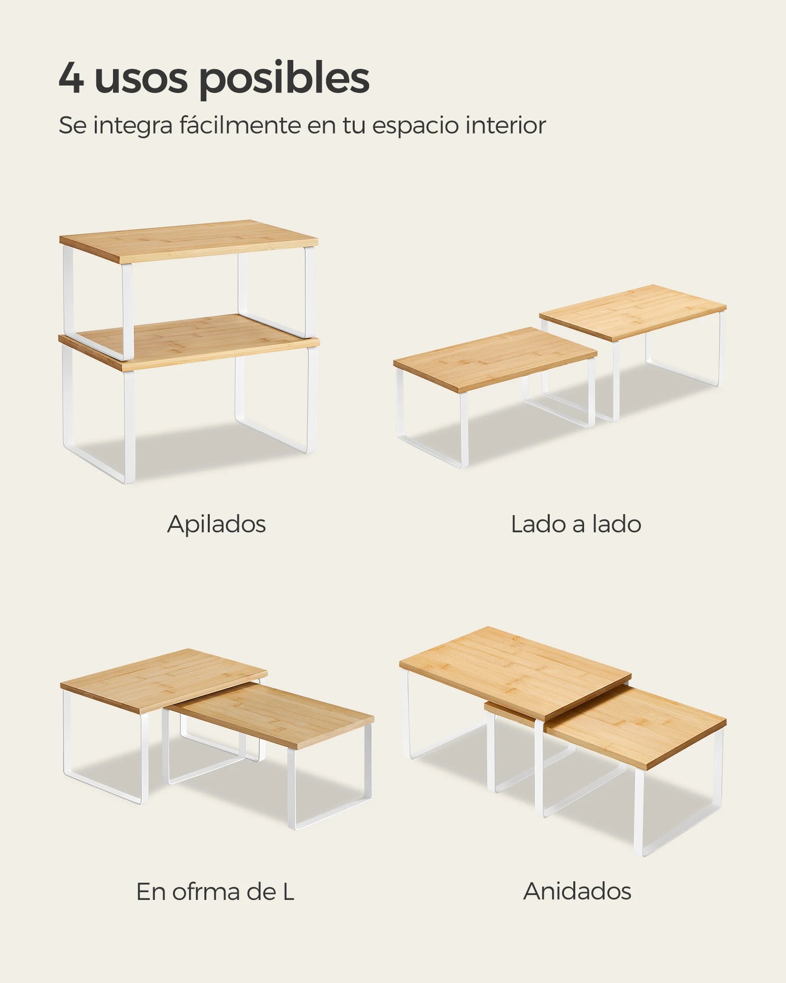 spice rack set of 2closet organizer extendable kitchen storage rack metal and engineered wood spice rack