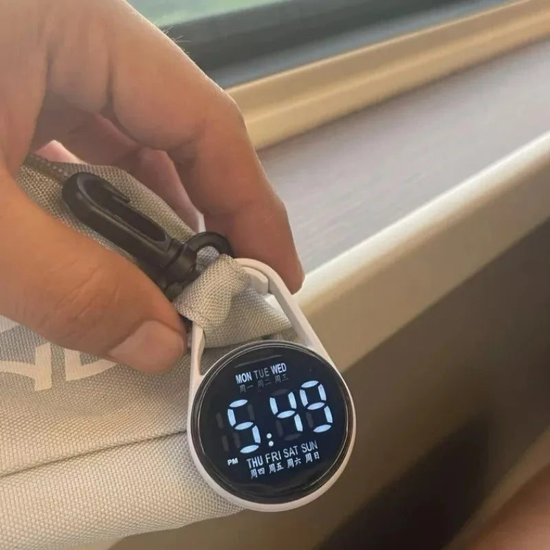 Luminous LED Electronic Watch Function Practical Digital Clock Pocket Watch for Student Mountaineer Portable Water Drop Keychain