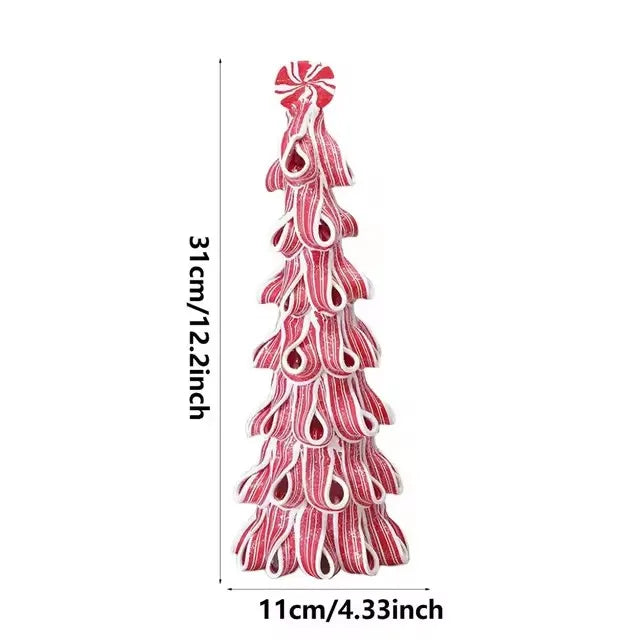 Mini Christmas Tree Decorative Miniature Christmas Tree Candy Cake Shaped Artificial Christmas Tree For Home Tabletop Decor