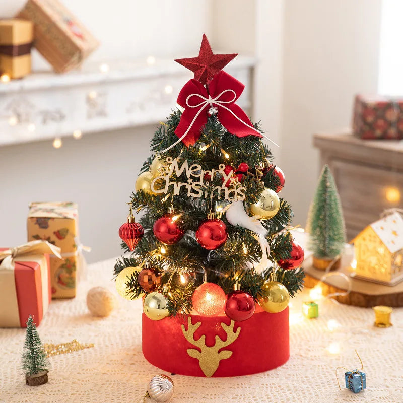 Desktop Christmas Tree Plush Christmas Tree Ornament Gift Christmas Tree Decoration DIY Christmas Tree Mini