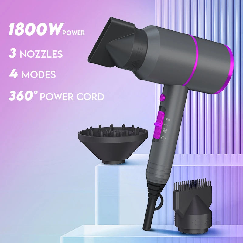 VoluVibe Professional Ionic Hair Dryer – Fast Dry, Low Noise