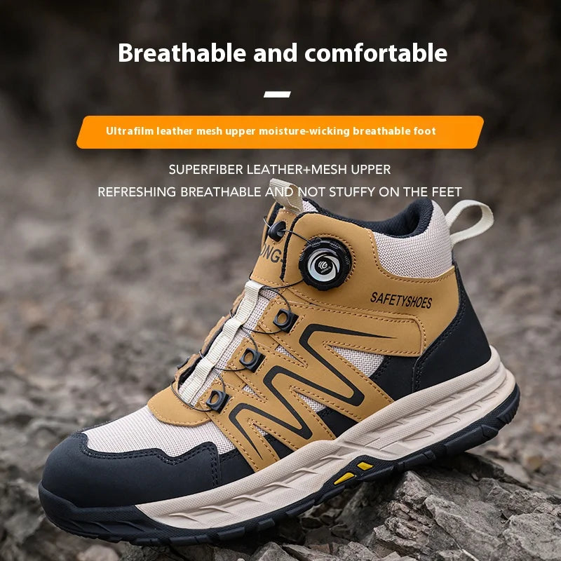 Men’s Steel Toe Safety Boots – Waterproof Anti-Smash Work Shoes