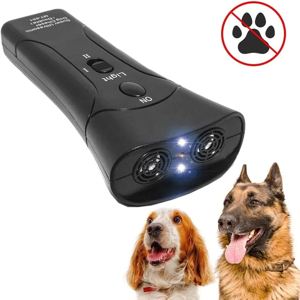 Ultrasonic Dog Repeller Portable Dog Repellent Dog Trainer With LED light Type-C Fast Charging Dog Anti Bark Deterrent Anti Bark