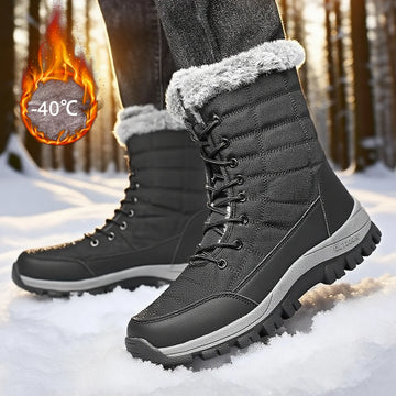 Men’s Winter Snow Boots – Waterproof Anti-Slip Outdoor Shoes