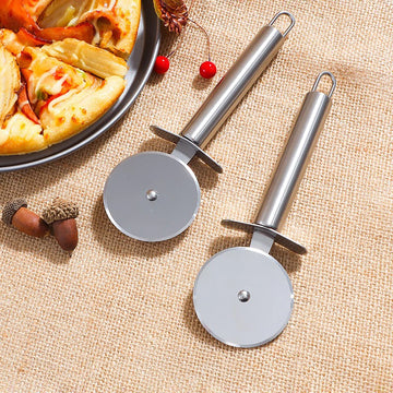 Stainless Steel Pizza Cutters Pastry Roller Cutter Pizza Knife Cookie Cake Roller Wheel Scissor Bakeware Kitchen Accessories