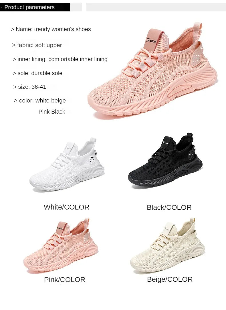 Women’s Breathable Mesh Sneakers Lightweight Summer Shoes