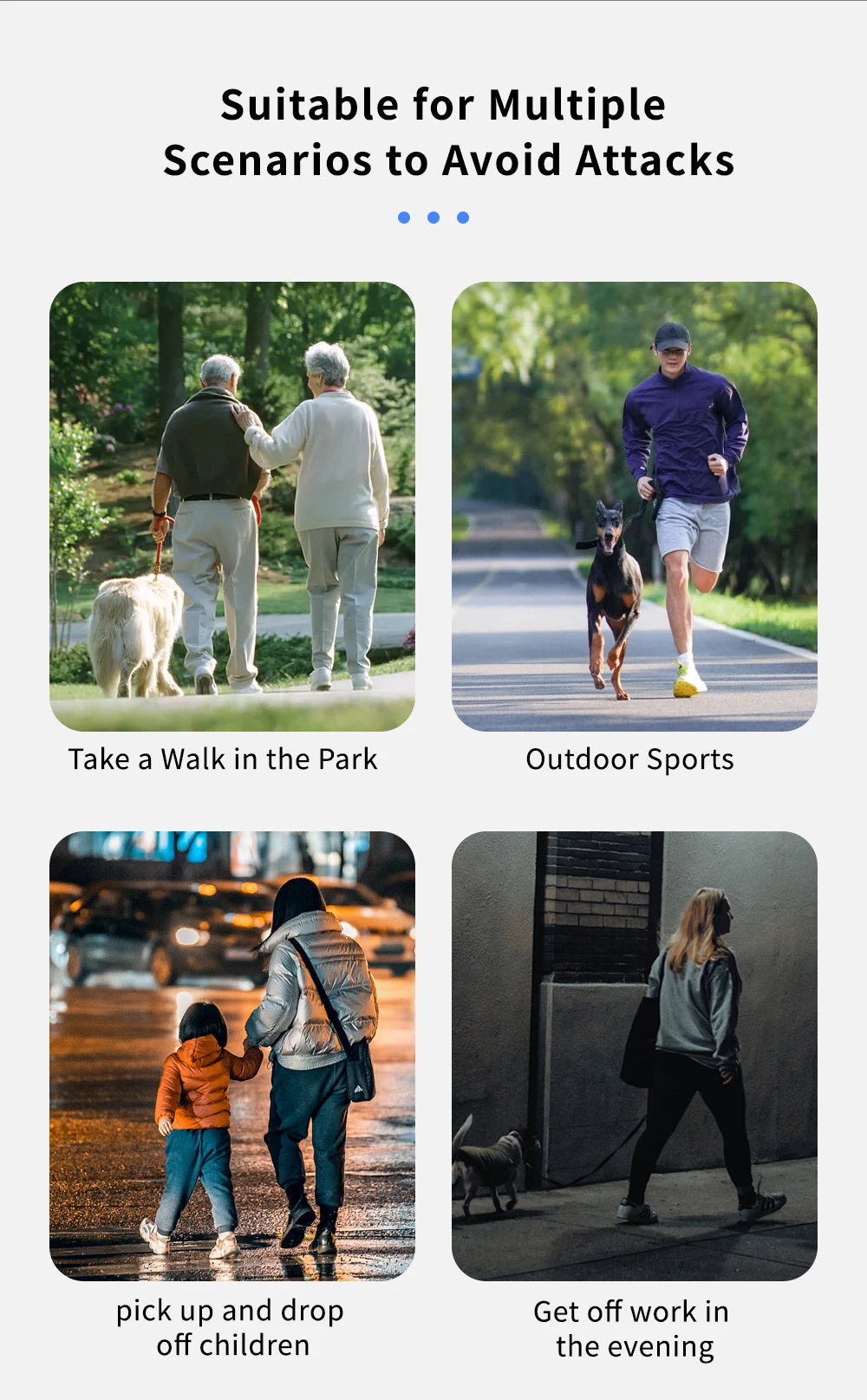 Ultrasonic Dog Repeller Portable Dog Repellent Dog Trainer With LED light Type-C Fast Charging Dog Anti Bark Deterrent Anti Bark