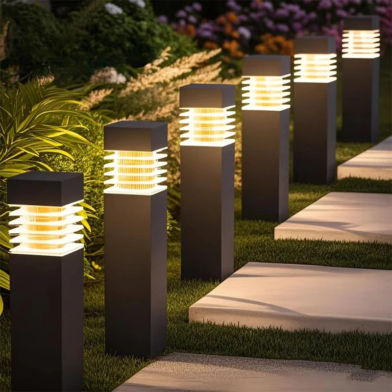 Solar Courtyard Garden Landscape Outdoor Lights Lawn Night Lights Home Yard Layout Waterproof Decorative Ground Plug Lights