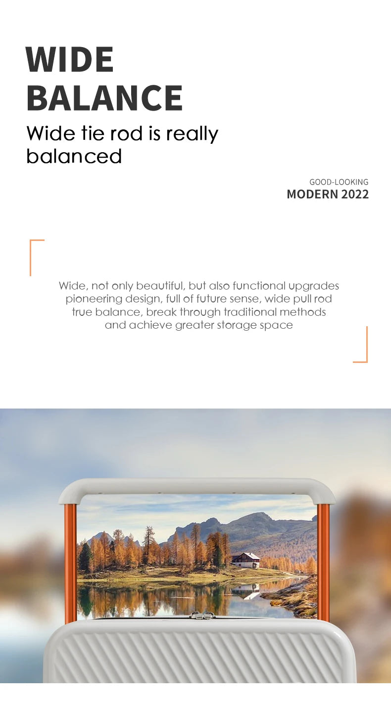 PC Hardside Travel Suitcase with Wide Handle & TSA Lock