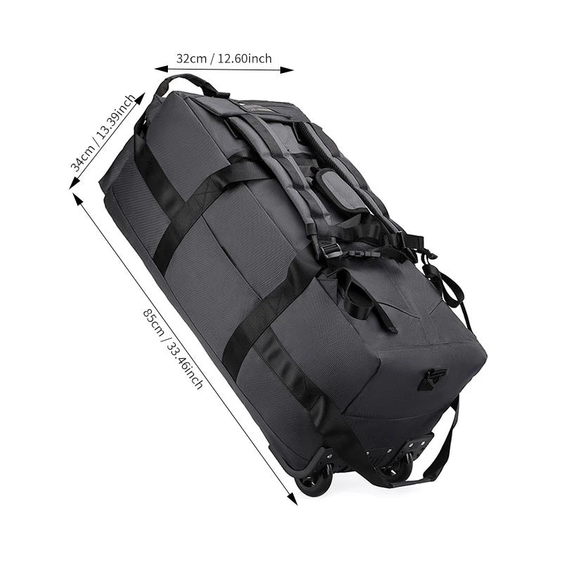 Travel Bag, Large Capacity Handbag, Portable Outdoor Carry-On Luggage, Wheeled Travel Bag, Convenient and Practical Unisex Travel Bag