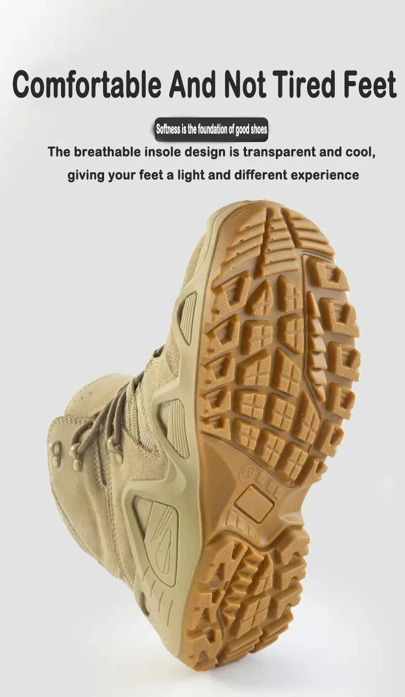 Men’s Waterproof Tactical Combat Boots – Outdoor Hiking & Work