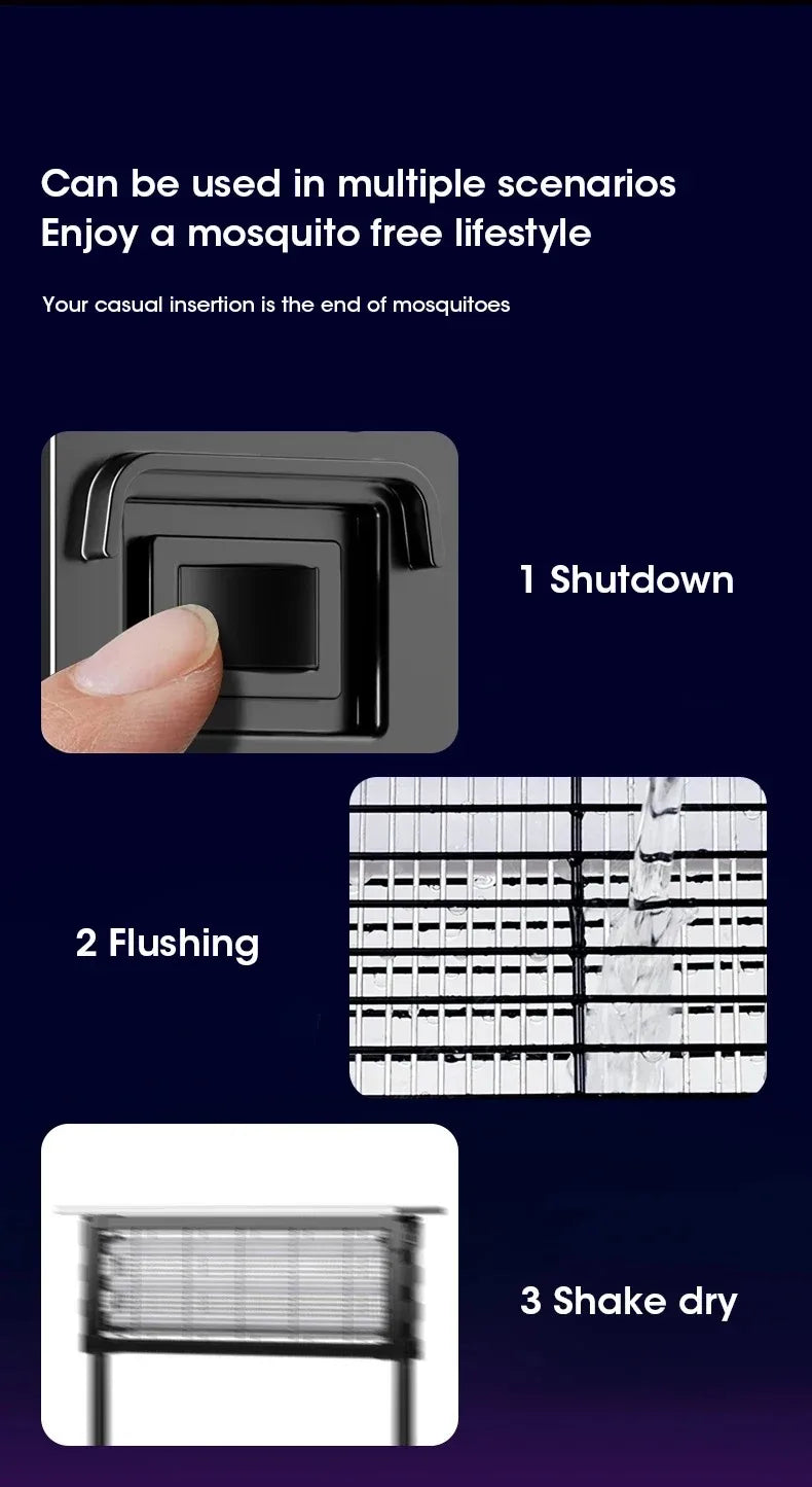 Solar Outdoor Mosquito Killer Lamp UV Light Trap Electric Shock Waterproof  Auto On Off Light Sensor Eco Friendly  Garden Camp