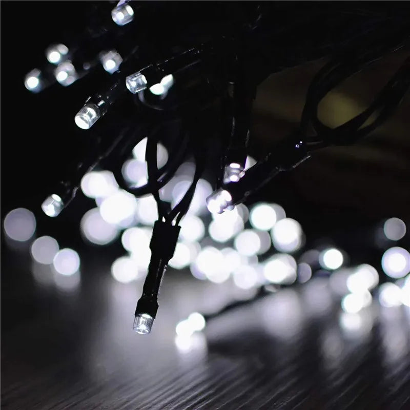 Solar String Fairy Light LED Waterproof Outdoor 5M/12M/22M Garland Street Lamp Festoon Christmas Party For Garden Decor