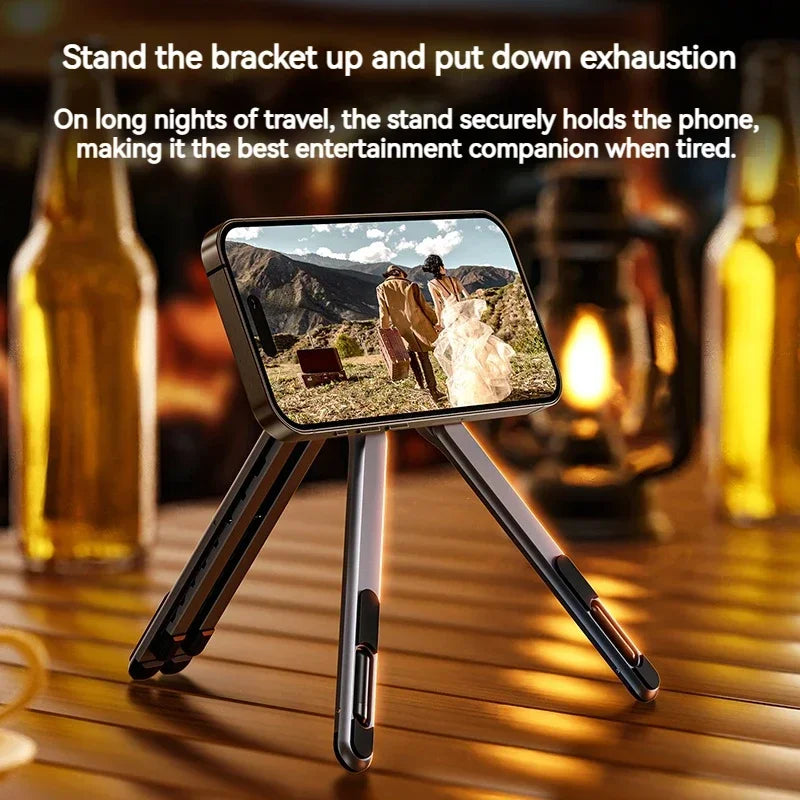 Foldable Aluminum Laptop & Tablet Stand – Portable Adjustable Holder