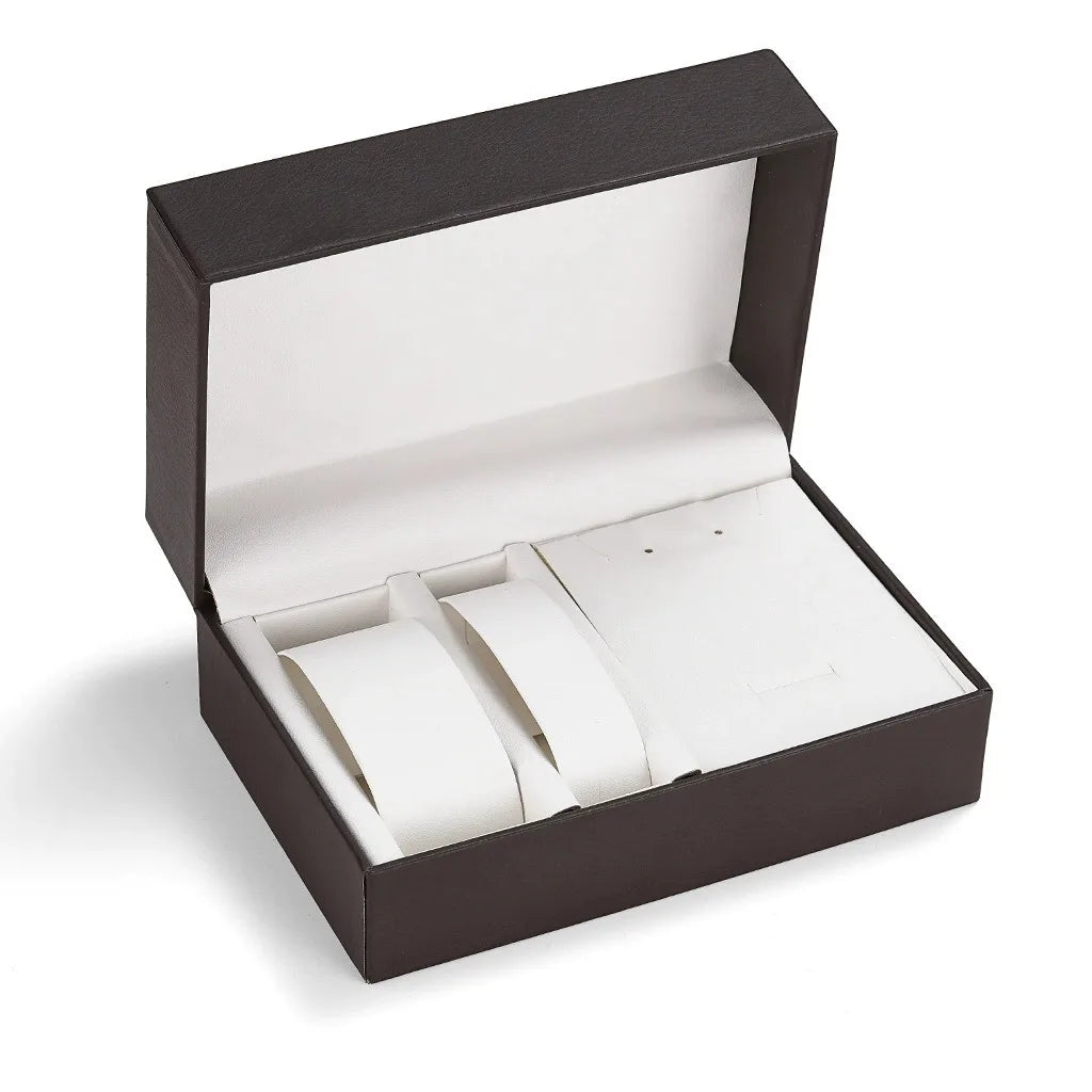 6 Piece Women's 3 - Eye Quartz Diamond Watch Set Bracelet Ring Earrings Necklace Gift Fashion Accessory