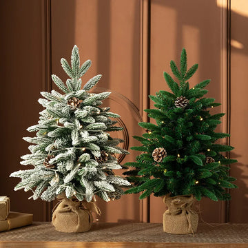 Christmas tree, Christmas, cedar, Christmas decorations, New Year, snowflakes, snow trees, atmosphere decoration supplies