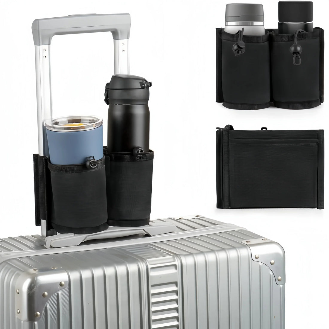 Foldable Travel Luggage Cup Holder Storage Bag