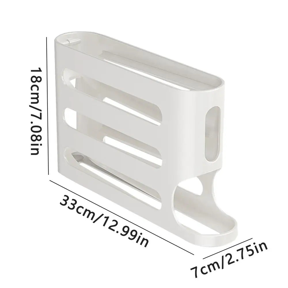 4 Layers Automatic Egg Roller New Household Kitchen Dedicated Egg Roller Rack Space Saving Large Capacity Egg Organiser