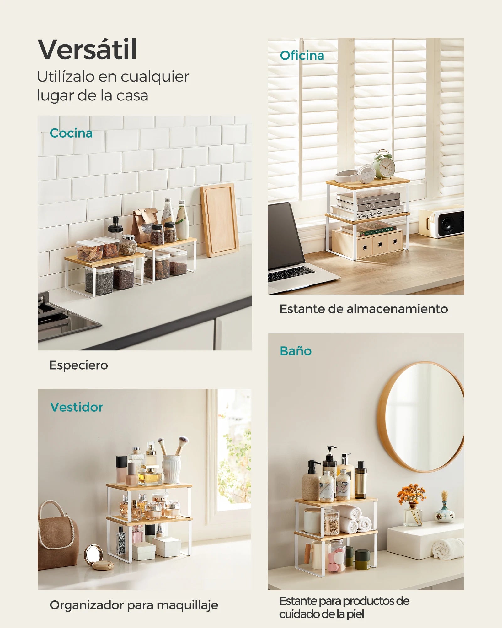 spice rack set of 2closet organizer extendable kitchen storage rack metal and engineered wood spice rack