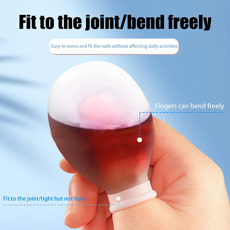 Soak Potion Waterproof Finger Cots Wound Protective Cover For Toe And Finger Injuries Shower Foot Care Tool For Men And Women