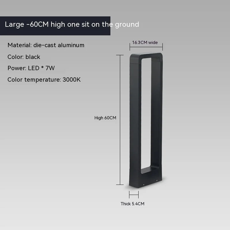 LED10W Lighting Lawn Lamp Outdoor Waterproof IP65 Aluminum Alloy Chinese-Style Arch Shape Park Villa Garden Landscape Decoration