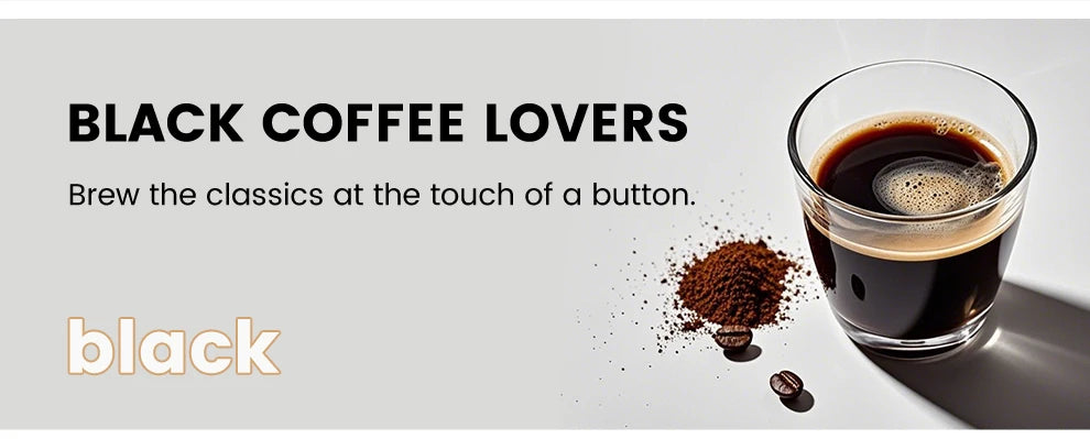 Mcilpoog CM7203 Automatic Espresso Machine ，Built-In Milk Frother & Tank, 7 Coffee Varieties, Touchscreen