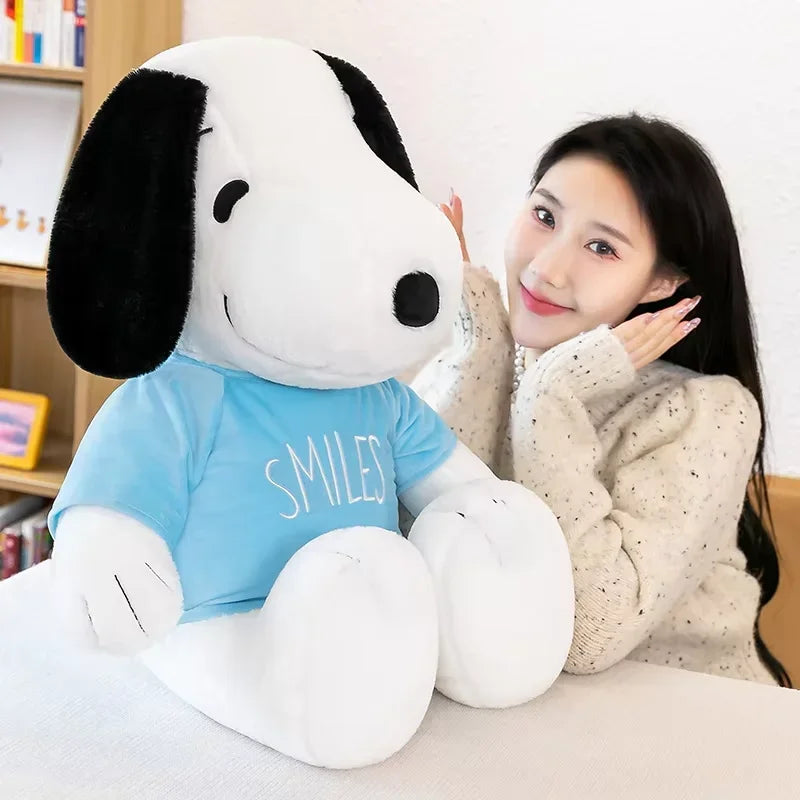 35cm Kawaii Snoopy Plush Toy White Dog Soft Pillow Stuffed Doll Cartoon Animal Birthday Gifts For Girlfriends Kids Decorate