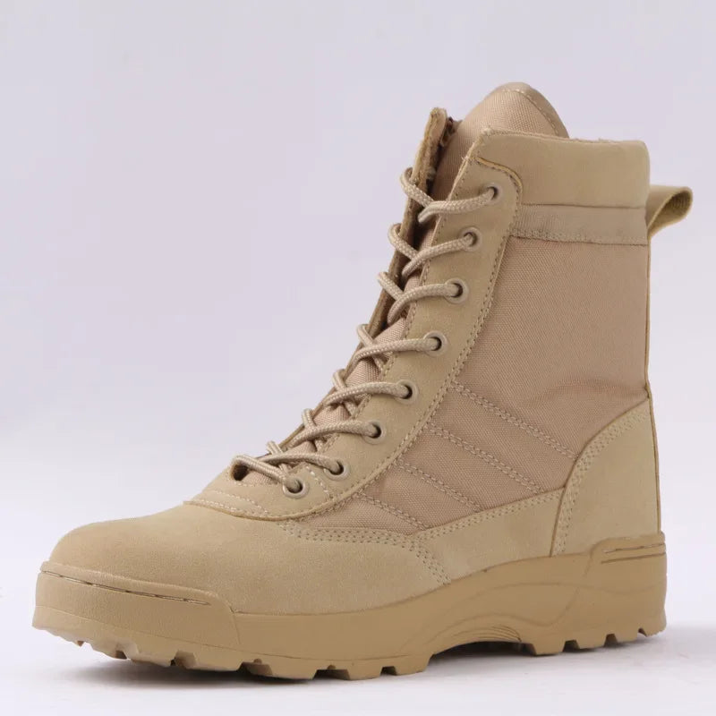 Men’s Tactical Combat Boots – Outdoor Hiking & Work Shoes