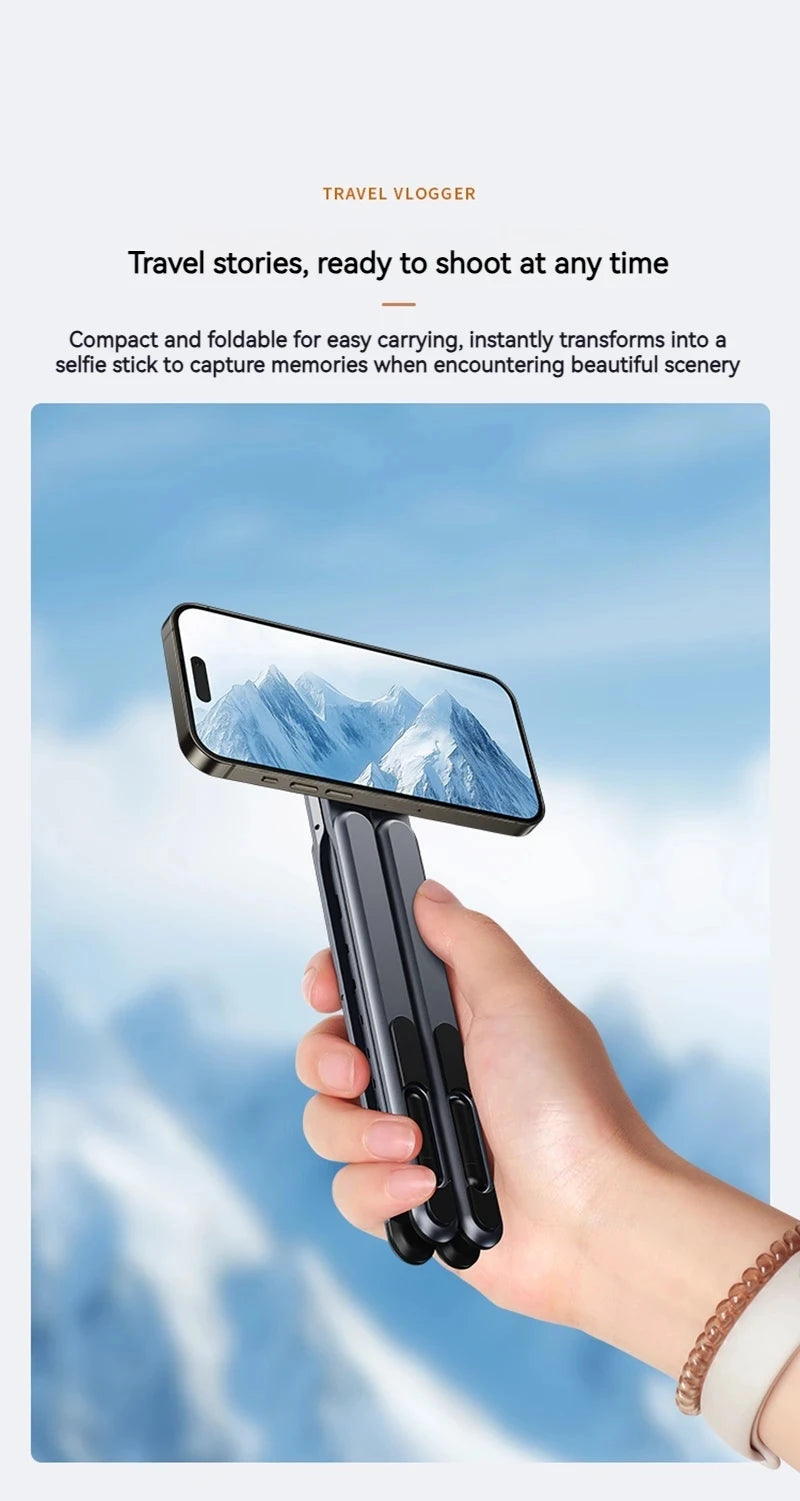 Foldable Aluminum Laptop & Tablet Stand – Portable Adjustable Holder