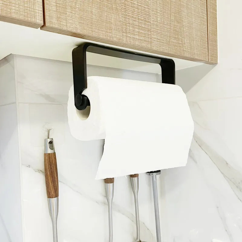 Kitchen Paper Towel Holder Adhesive Tissue Hanger Toilet Roll Paper Dispenser Cabinet Storage Napkin Rack Bathroom Accessories